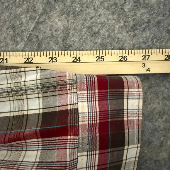 Levis Mens XL Modern Fit Plaid Western Pearl Snap Long Sleeve Shirt - Picture 8 of 9